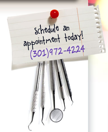 Schedule an appointment today! 301-972-3311